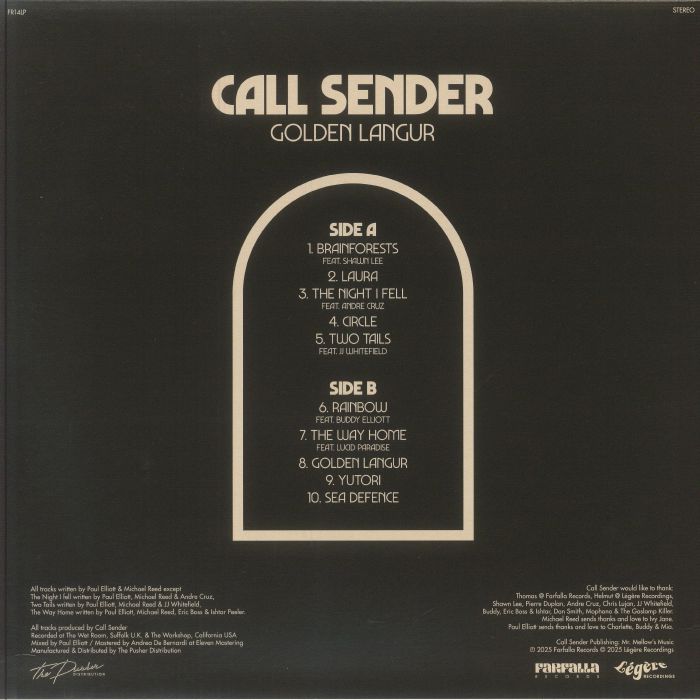 CALL SENDER - Golden Langur Vinyl at Juno Records.