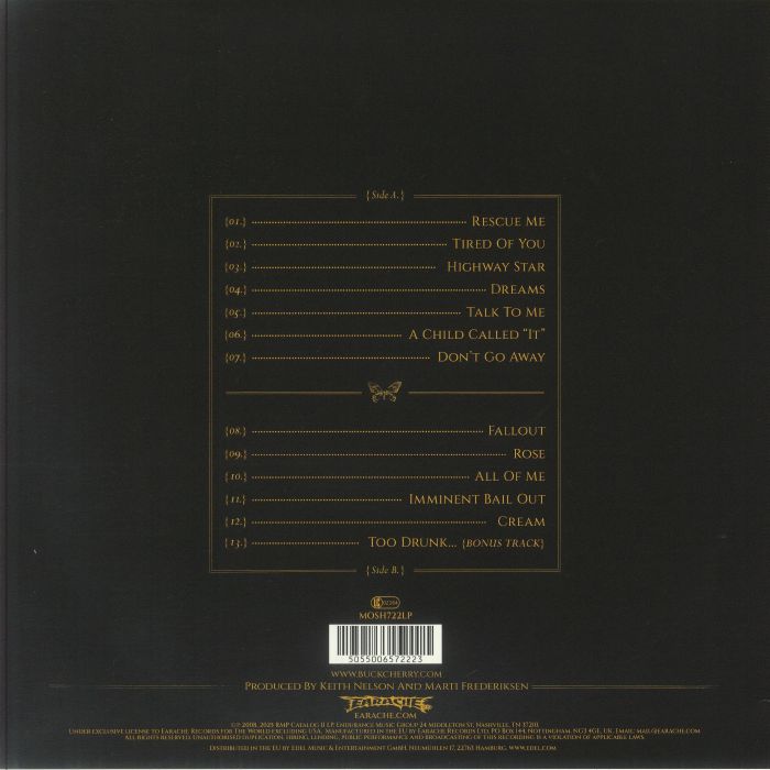 BUCKCHERRY - Black Butterfly