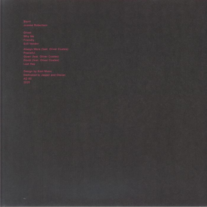 joanne robertson レコード Joanne Robertson: Blurrr Album Review | Pitchfork