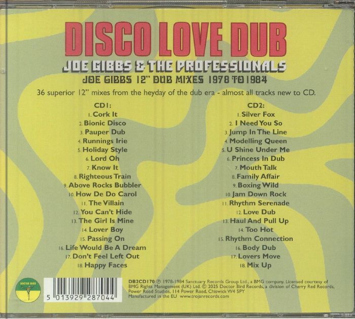 Joe GIBBS & THE PROFESSIONALS - Disco Love Dub: Joe Gibbs 12 Dub