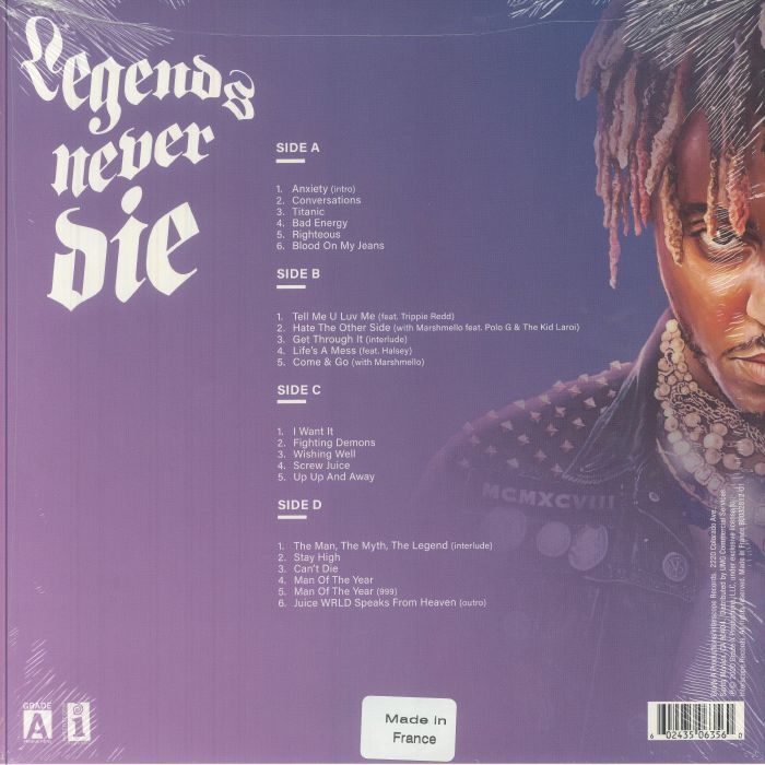 JUICE WRLD - Legends Never Die (5th Anniversary Edition) Vinyl at