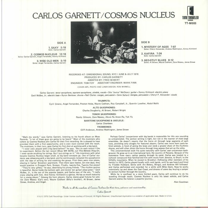 Carlos GARNETT - Carlos Garnett (remastered) Vinyl at Juno Records.