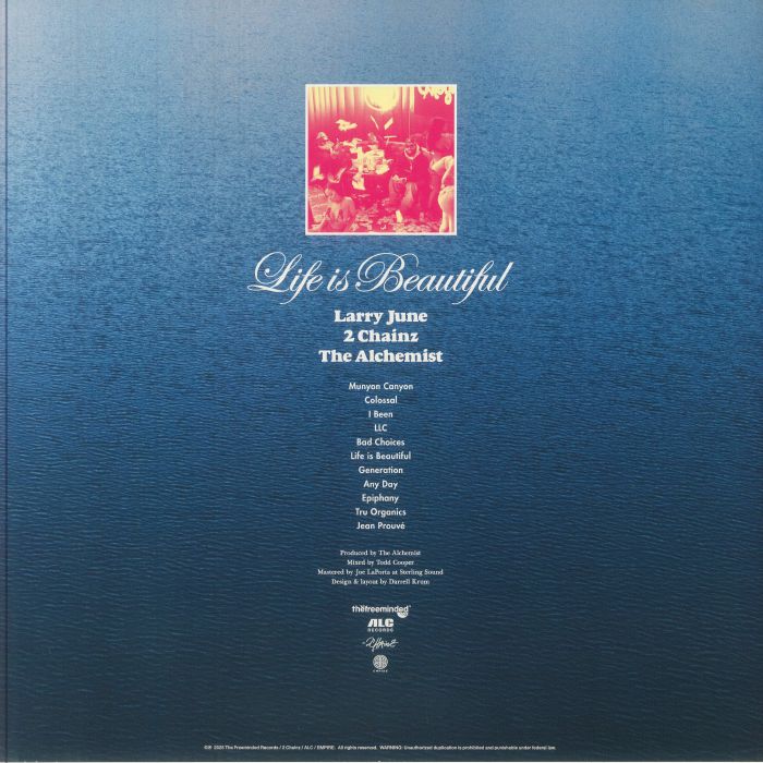 Larry JUNE/2 CHAINZ/THE ALCHEMIST - Life Is Beautiful Vinyl at