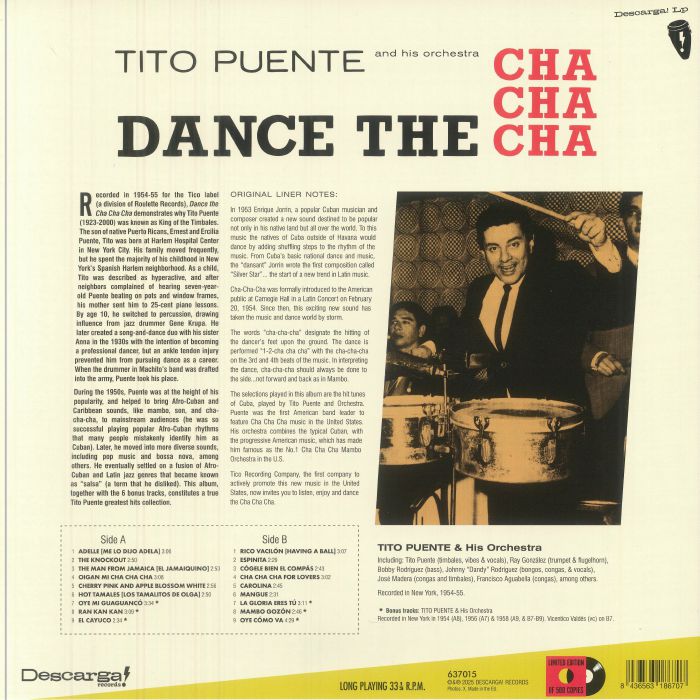Tito PUENTE & HIS ORCHESTRA - Dance The Cha Cha Cha Vinyl at Juno Records.