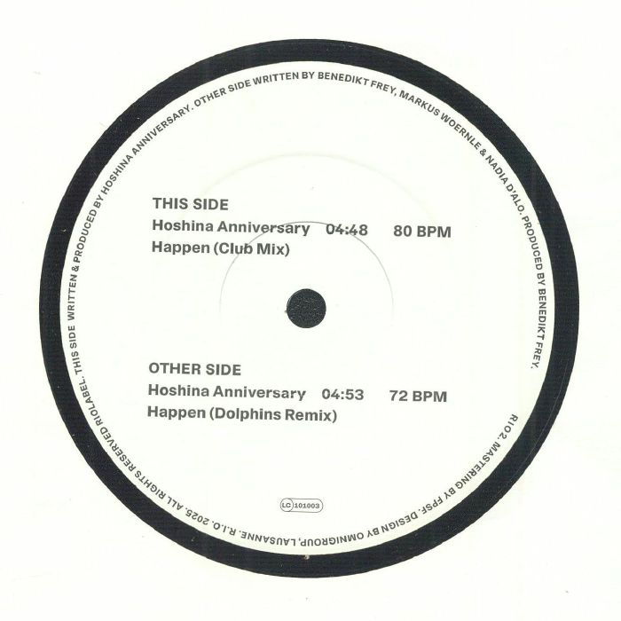 Hoshina Anniversary – Happen vinyl cover