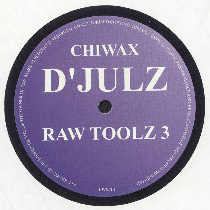 D'julz – Raw Toolz 3 vinyl cover