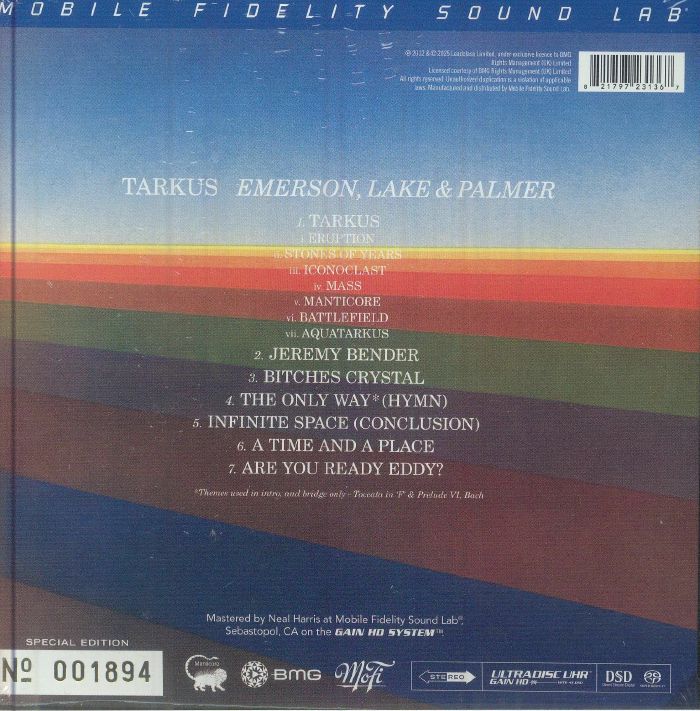 EMERSON LAKE & PALMER - Tarkus (reissue) CD at Juno Records.