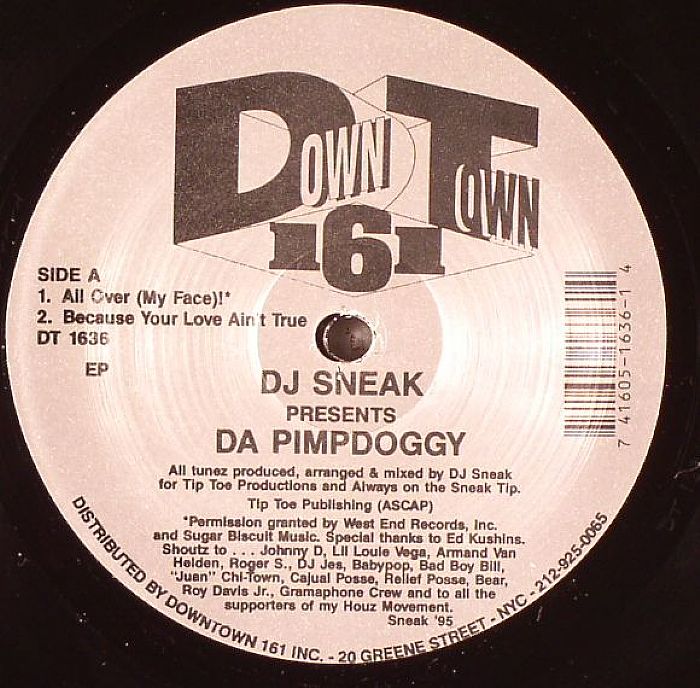 DJ SNEAK presents DA PIMPDOGGY - All Over (My Face)