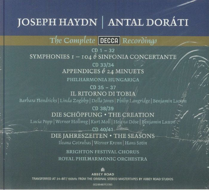 Joseph HAYDN/ANTAL DORATI - The Complete Decca Recordings CD at