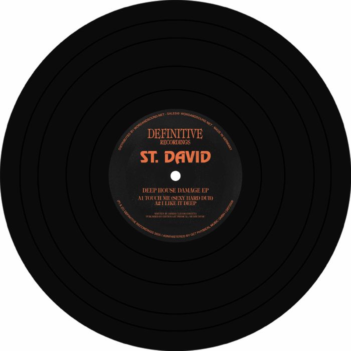 ST DAVID Deep House Damage EP Vinyl at Juno