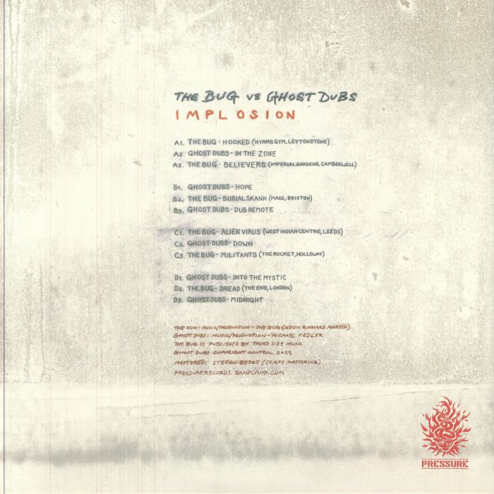 The BUG vs GHOST DUBS - Implosion Vinyl at Juno Records.