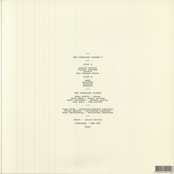The FEARLESS FLYERS - The Fearless Flyers V レコード at Juno Records.