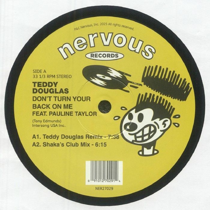 Teddy Douglas – Don't Turn Your Back On Me vinyl cover