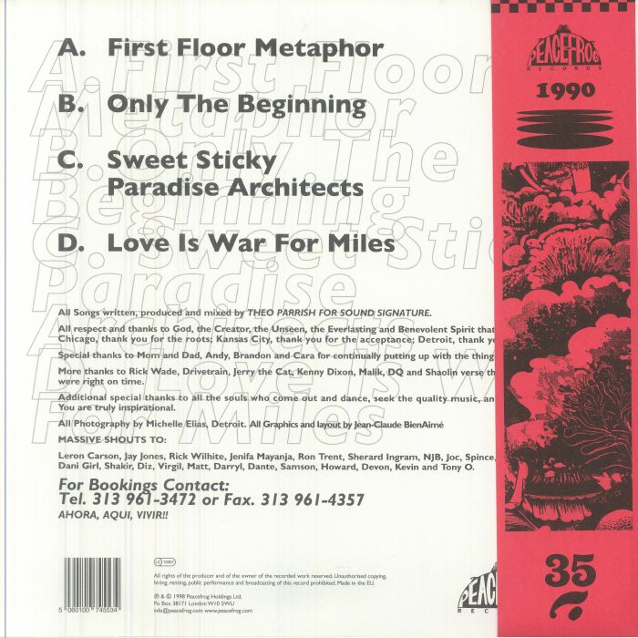 新品未使用 THEO PARRISH FIRST FLOOR PART 1 First Floor (Album) | Theo Parrish | Peacefrog Records