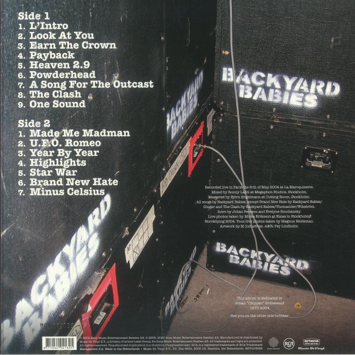 BACKYARD BABIES - Live Live In Paris (20th Anniversary Edition