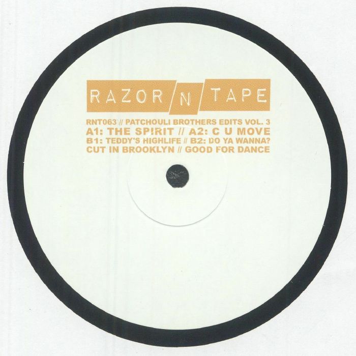 The Patchouli Brothers – Patchouli Brothers Edits Vol 3 vinyl cover