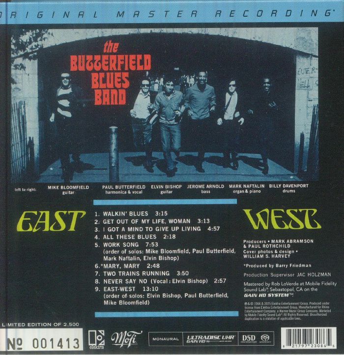 The BUTTERFIELD BLUES BAND - East West (reissue) (mono) CD at Juno