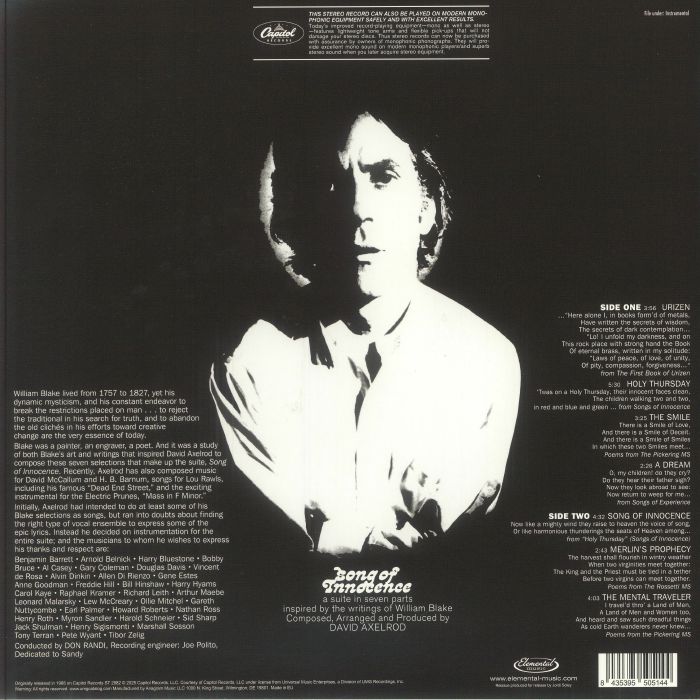 David AXELROD - Song Of Innocence (reissue) Vinyl at Juno Records.