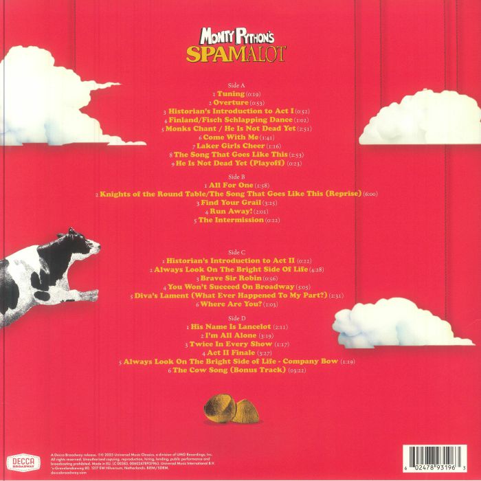 VARIOUS - Monty Python's Spamalot (20th Anniversary Edition) Vinyl