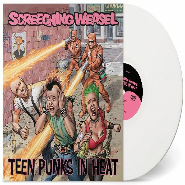 T-shirt Screeching Weasel – Punks Sélectifs – Homme Blanc Taille L – Coton Uni