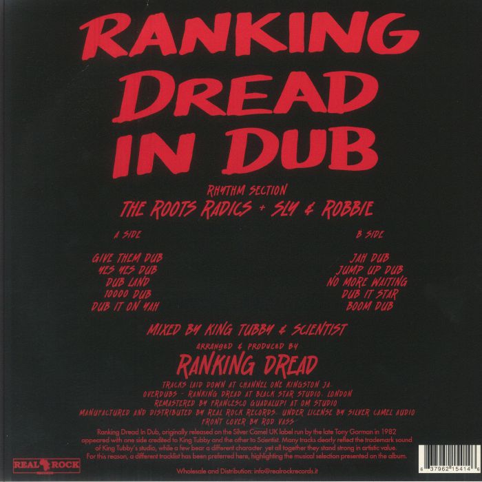 RANKING DREAD - In Dub (remastered) Vinyl at Juno Records.