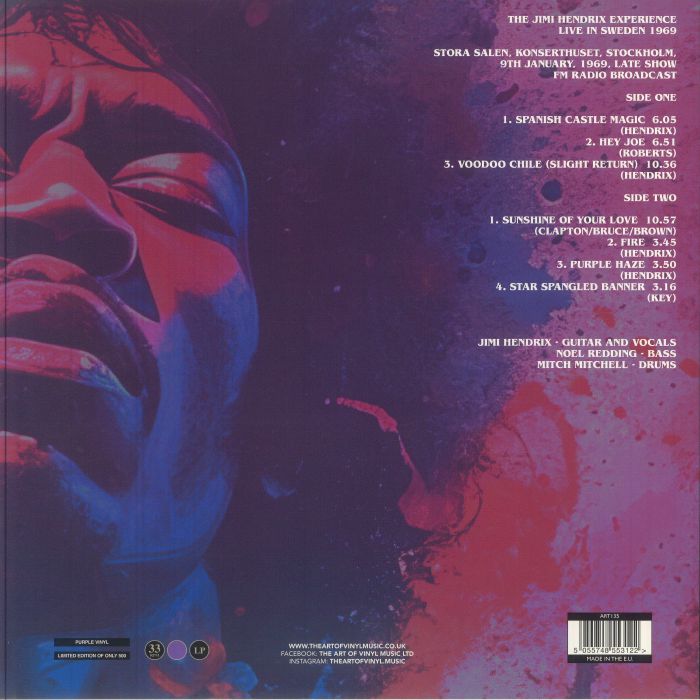 Jimi HENDRIX - The Jimi Hendrix Experience: Live In Sweden 1969