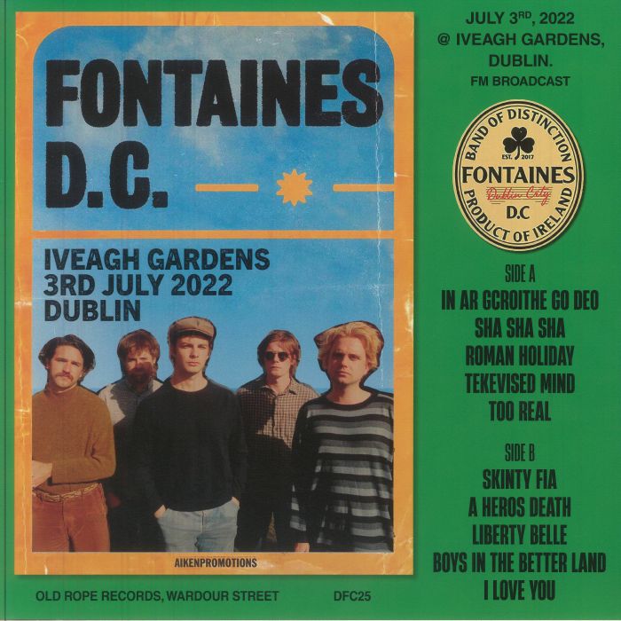 FONTAINES DC - Live In Dublin's Fair City Vinyl at Juno Records.