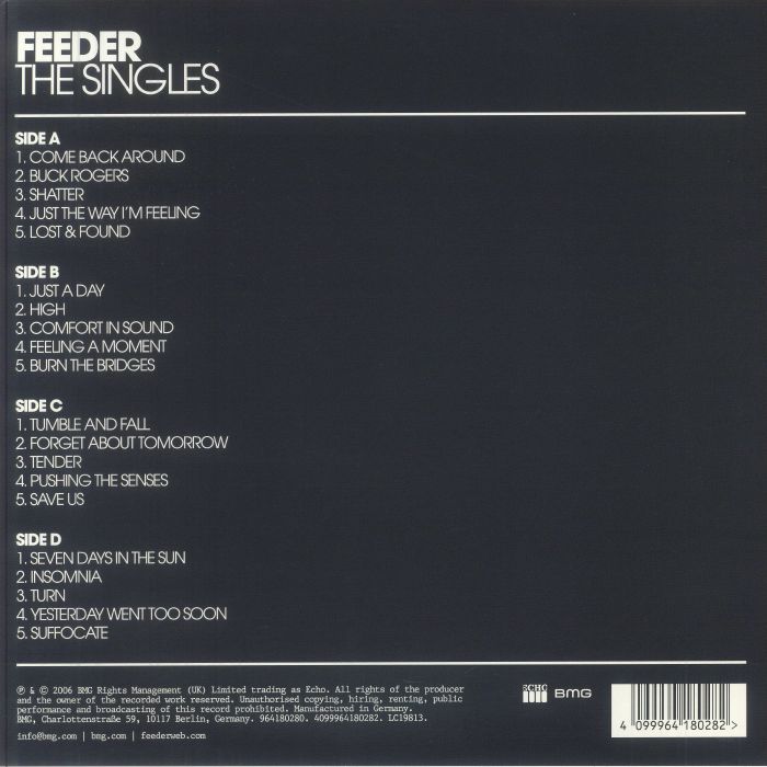 FEEDER - The Singles Vinyl at Juno Records.