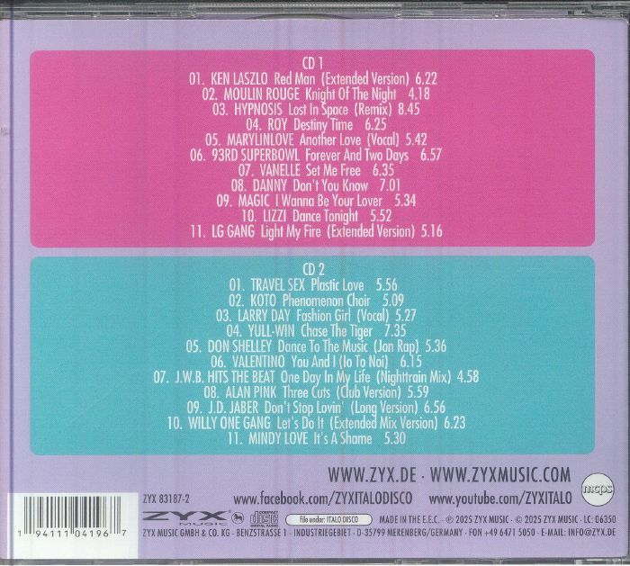 VARIOUS - ZYX Italo Disco Collection 35 CD at Juno Records.
