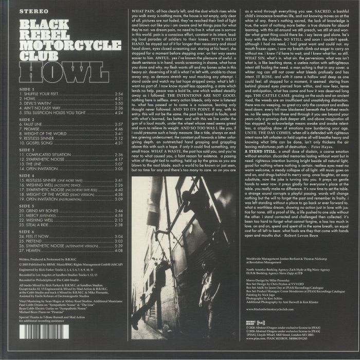 Black Rebel Motorcycle Club Howl LPレコード BLACK REBEL MOTORCYCLE CLUB - Howl (20th Anniversary Edition