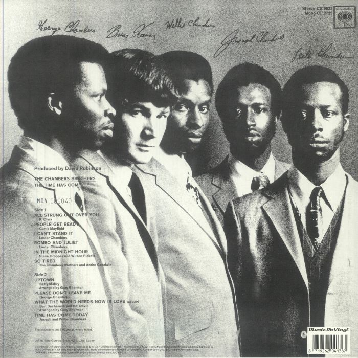 The CHAMBERS BROTHERS - The Time Has Come (25th Anniversary