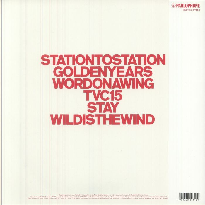 David BOWIE - Station To Station (50th Anniversary Edition) (half speed ...