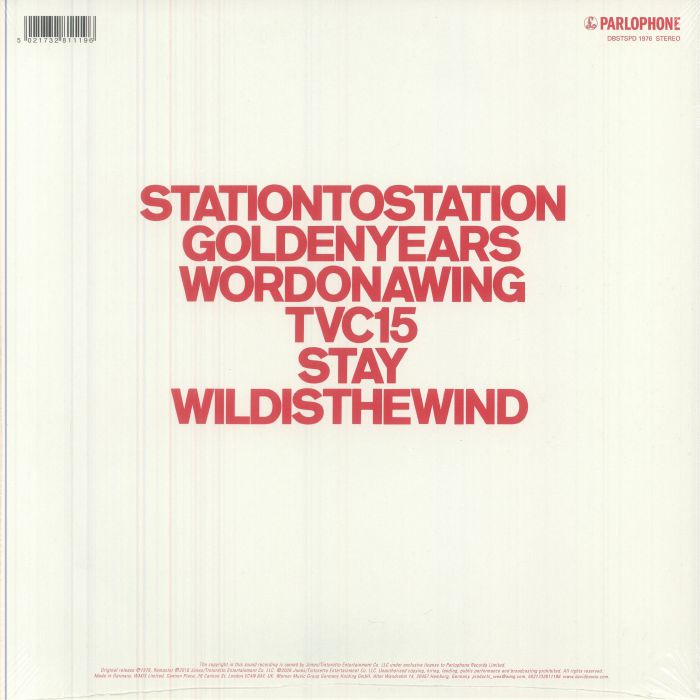 David BOWIE - Station To Station (50th Anniversary Edition) Vinyl at ...
