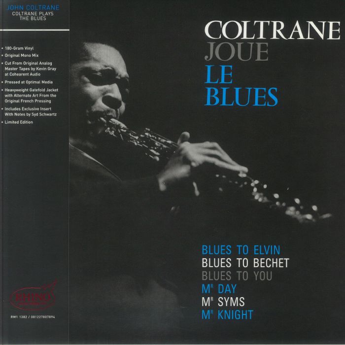 John Coltrane – Coltrane Plays The Blues (mono) (Rhino High Fidelity Edition) vinyl cover