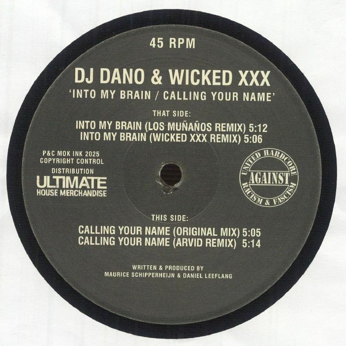 DJ Dano | Wicked Xxx – Into My Brain vinyl cover