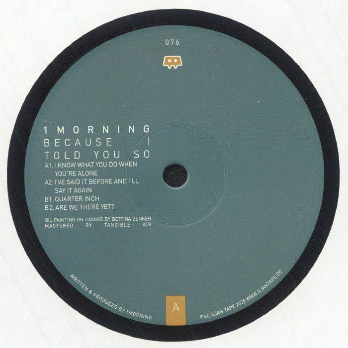 1morning – Because I Told You So vinyl cover