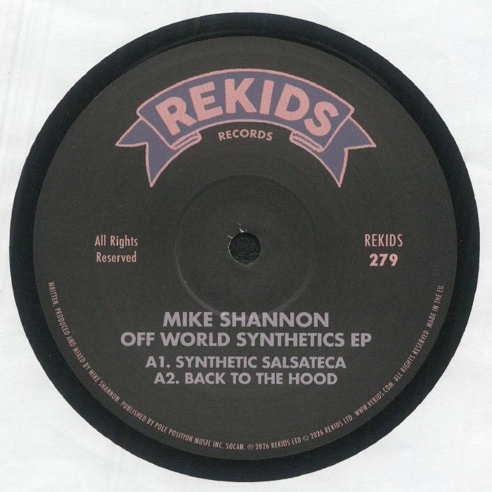 Mike Shannon – Off World Synthetics EP vinyl cover