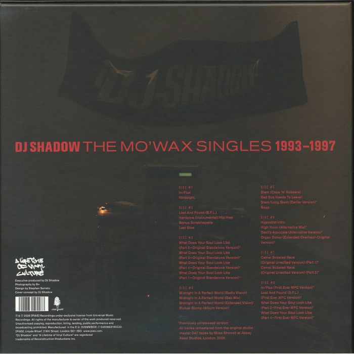 DJ SHADOW - The Mo' Wax Singles 1993-1997 Vinyl at Juno Records.