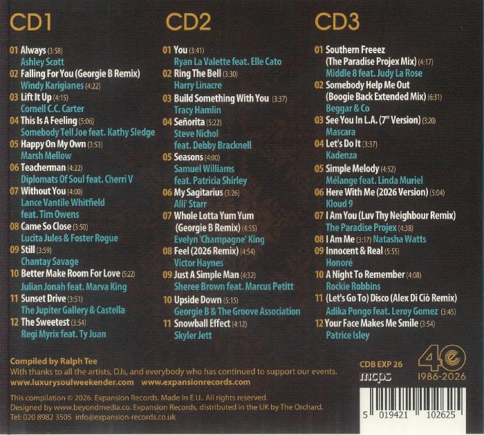 VARIOUS - Luxury Soul 2026 CD at Juno Records.