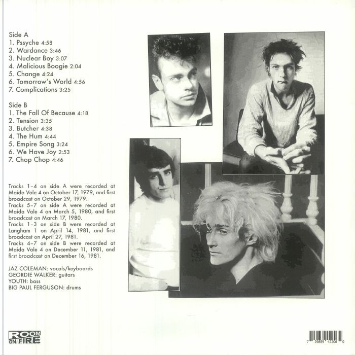洋楽 THE PEEL SESSIONS 1979~/KILLING JOKE Killing Joke - The Peel Sessions 1979-81 [vinyl]