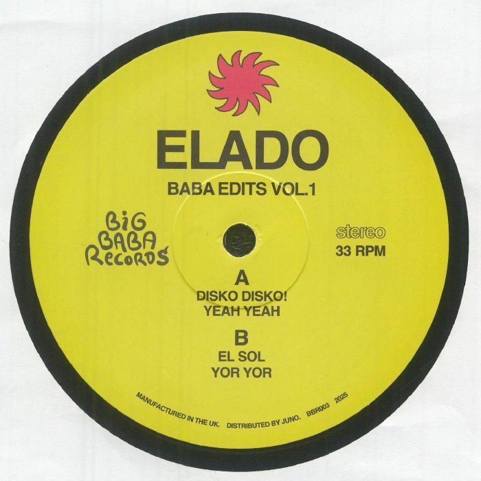 Elado – Baba Edits Vol 1 vinyl cover