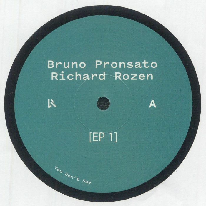 Bruno Pronsato | Richard Rozen – EP 1 vinyl cover
