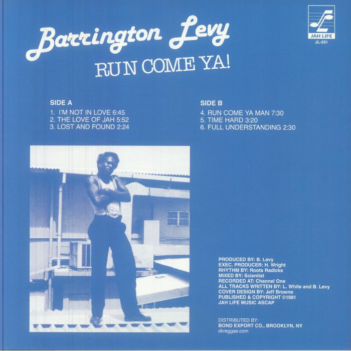 Barrington LEVY - Run Come Ya! (reissue) Vinyl at Juno Records.