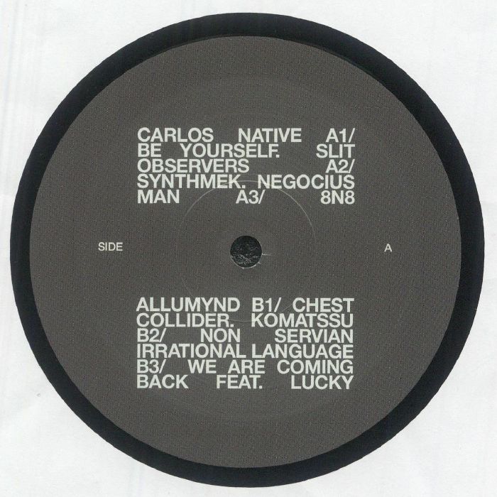 Carlos Native | Slit Observers | Negocius Man | Allumynd | Komatssu | Irrational Language – Infinite Brains vinyl cover