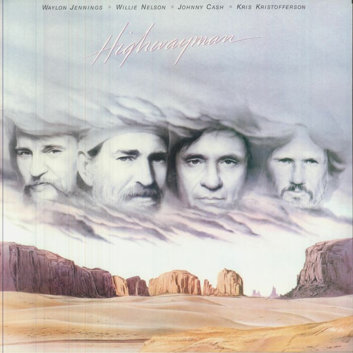 Waylon Jennings | Willie Nelson | Johnny Cash | Kris Kristofferson – Highwayman vinyl cover