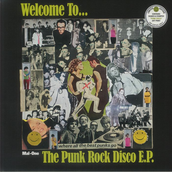 Mal One – Welcome To The Punk Rock Disco EP vinyl cover