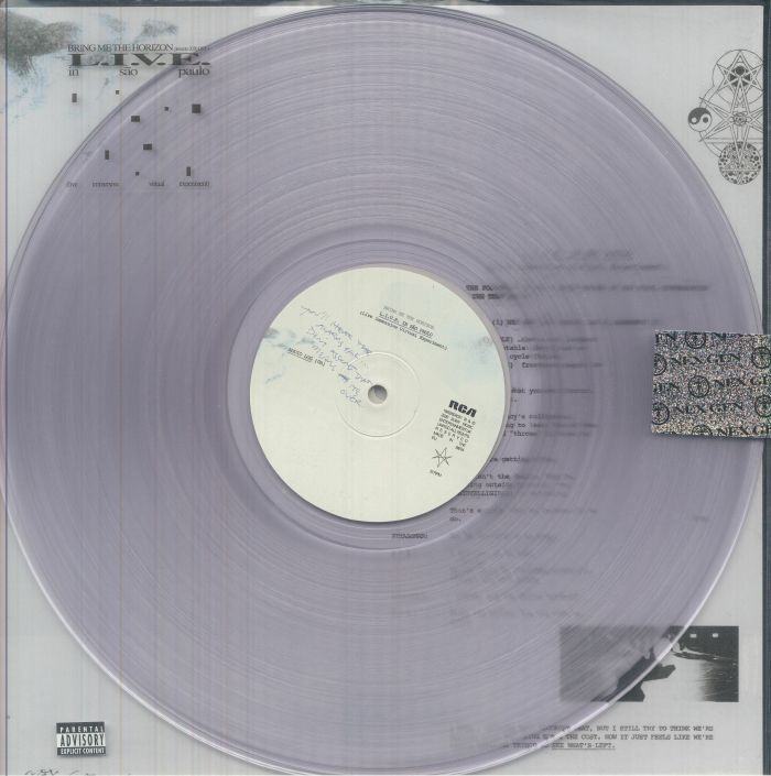 L.I.V.E. In Sao Paulo /ブリング・ミー・ザ・ホライズン BRING ME THE HORIZON - Live In Sao Paulo - Vinyl ('crystal' clear