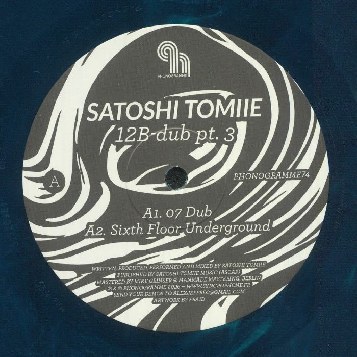 Satoshi Tomiie – 12B Dub Part 3 vinyl cover
