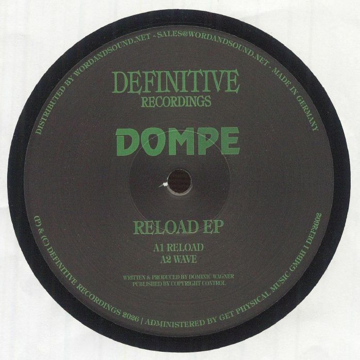 Dompe – Reload EP vinyl cover