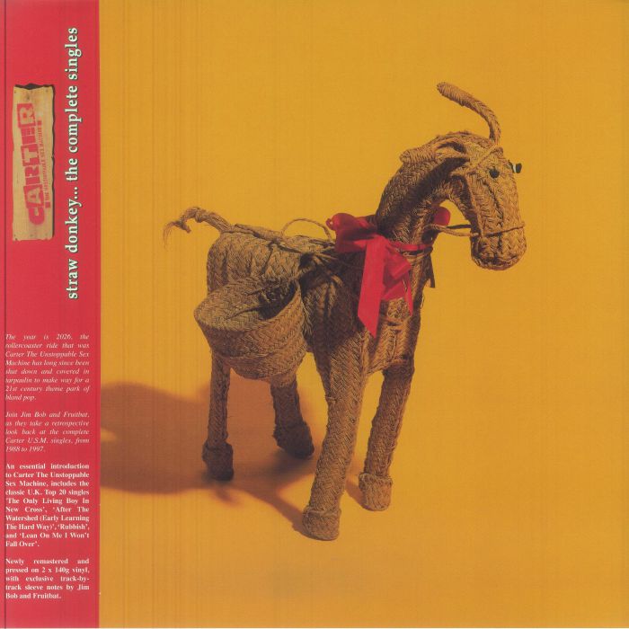 Carter The Unstoppable Sex Machine – Straw Donkey: The Complete Singles vinyl cover